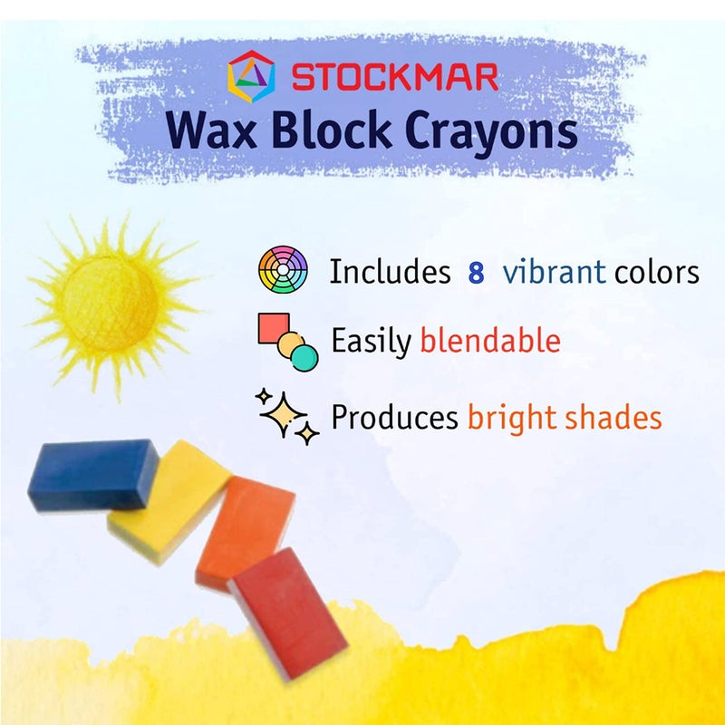 STOCKMAR 204884258 Waterproof Beeswax Blocks in Tin  8 Blocks - Image 2